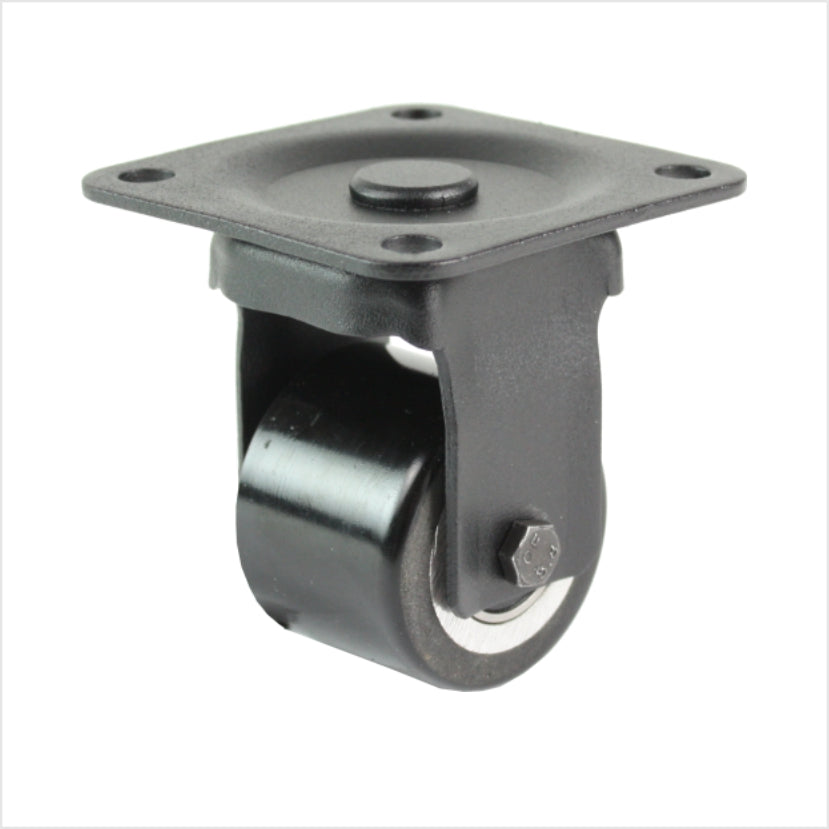 50 mm mini heavy-duty castor - black fixed castor