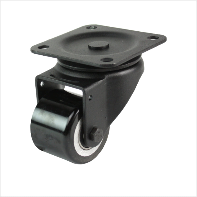 50 mm mini heavy-duty castor - black swivel castor