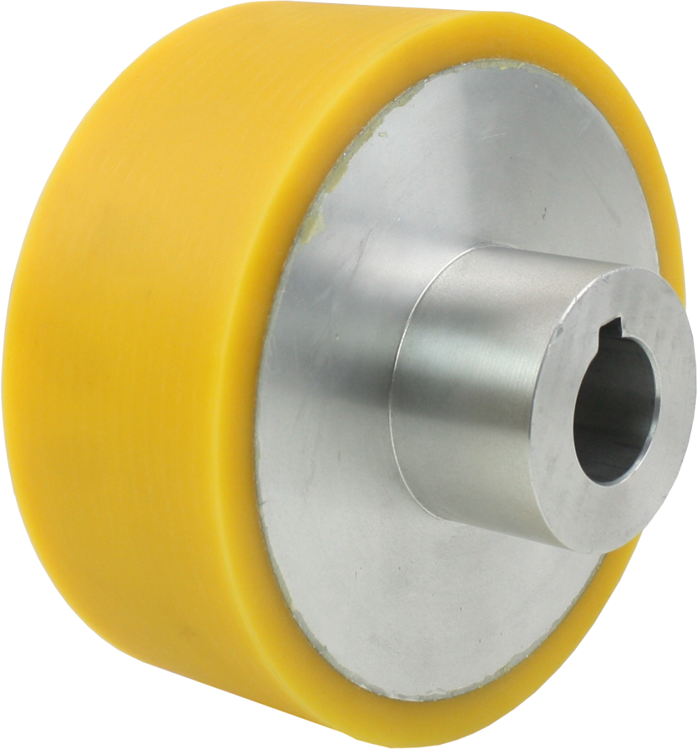 Drive wheels with polyurethane coating