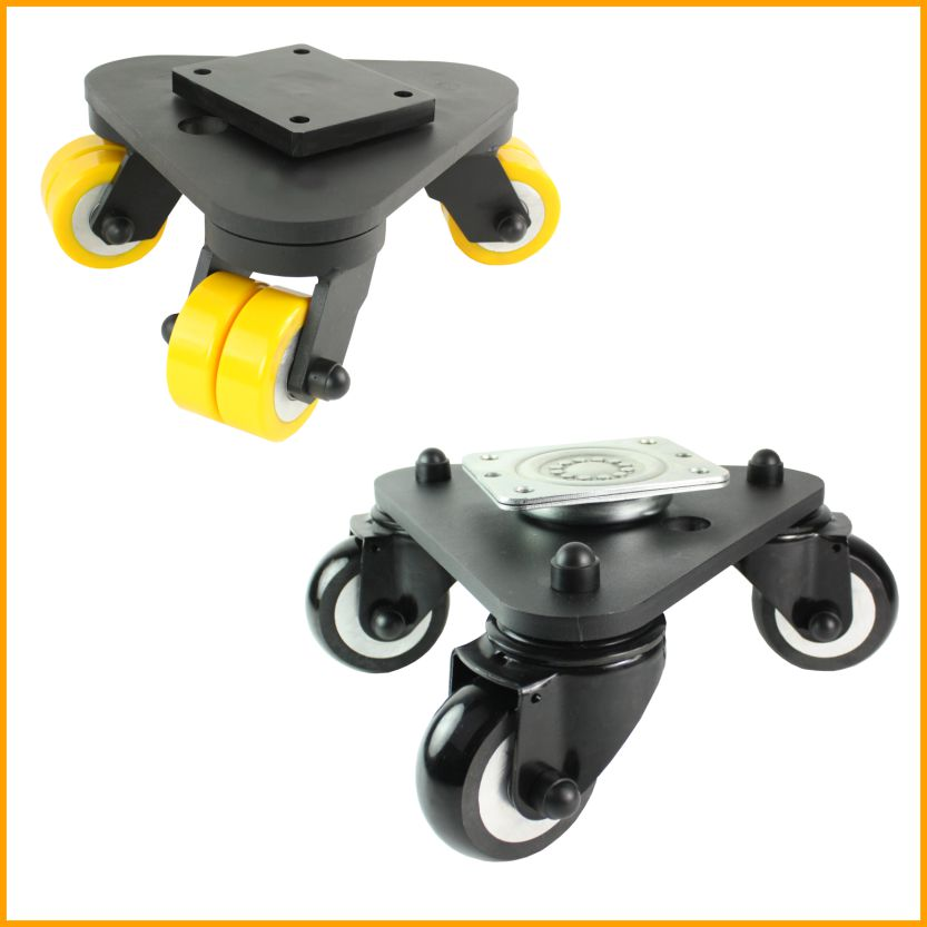 Triple swivel castor - Triangle turntable