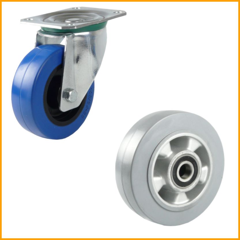 rubber wheels and castors
