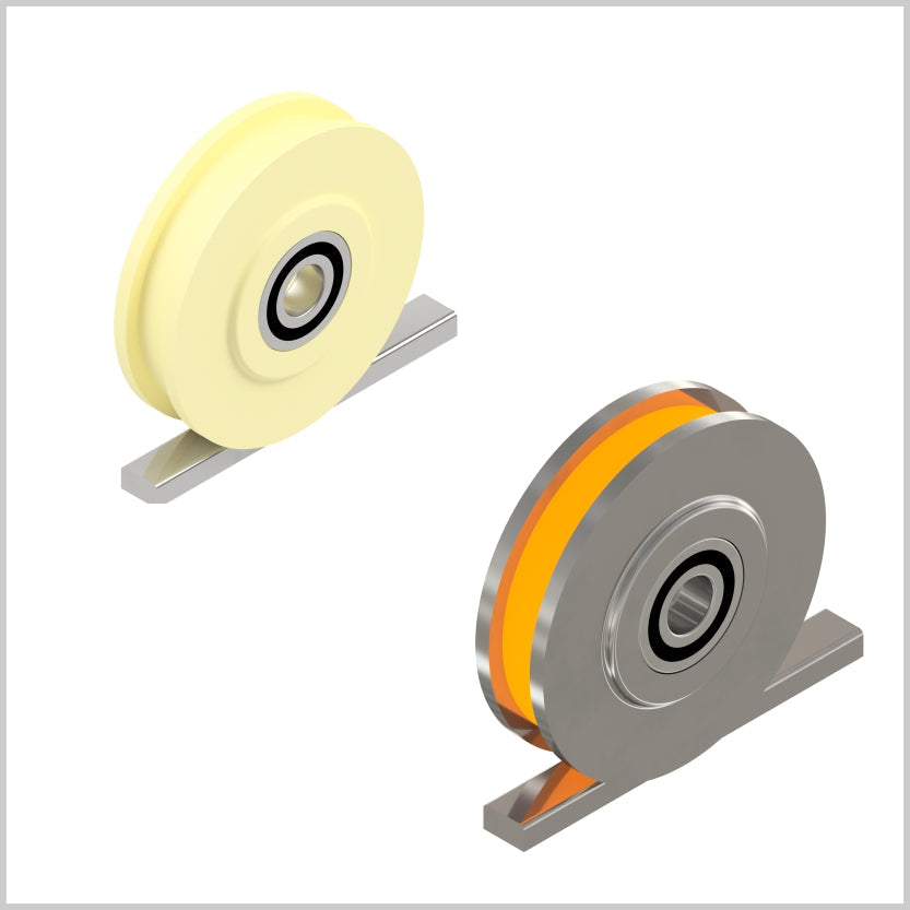 Double flanged wheels