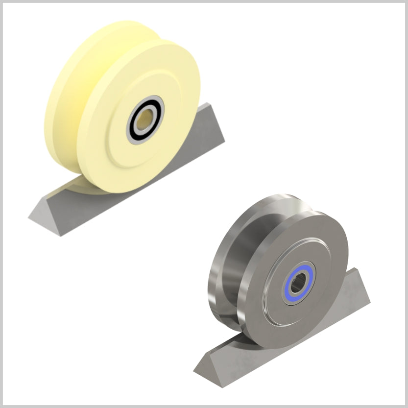 V-groove profile wheels