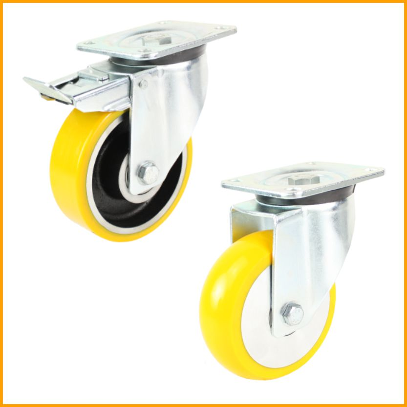 Polyurethane wheels and castors
