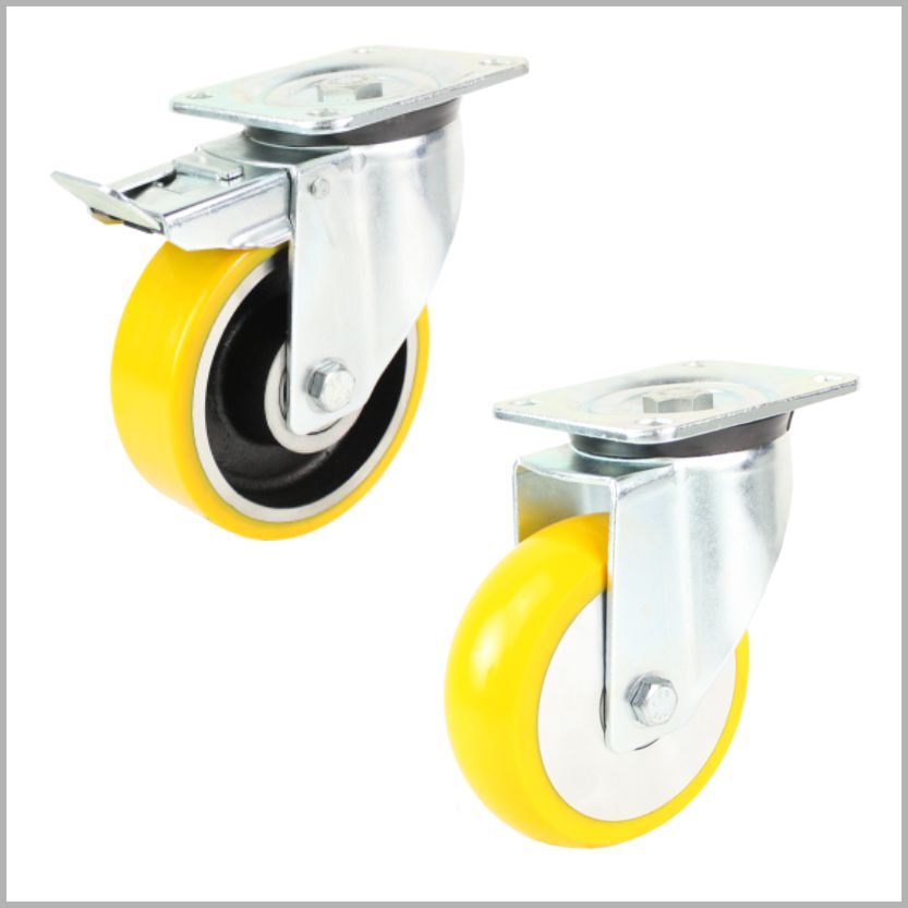Polyurethane wheels and castors