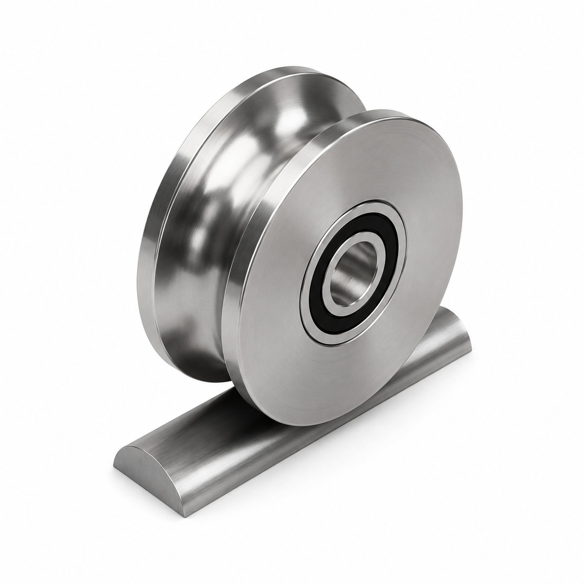 U-profile rollers made of steel - extremely durable and stable - for pipes and round profiles