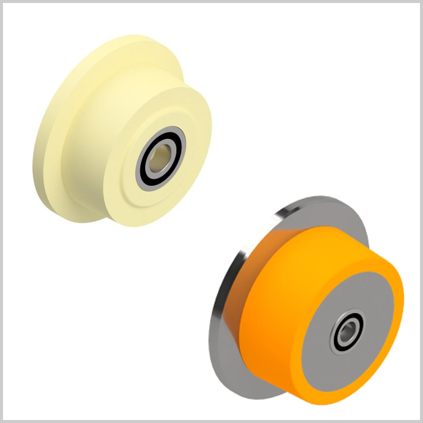 Flanged wheels & flanged rollers