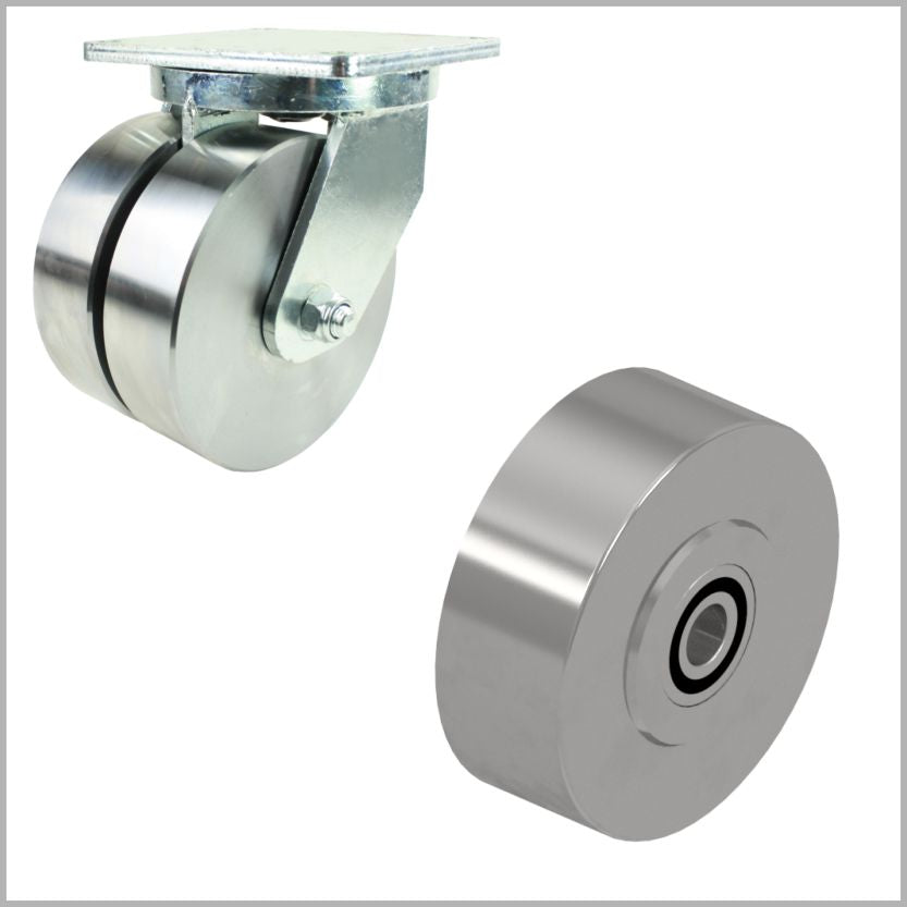 steel wheels and castors