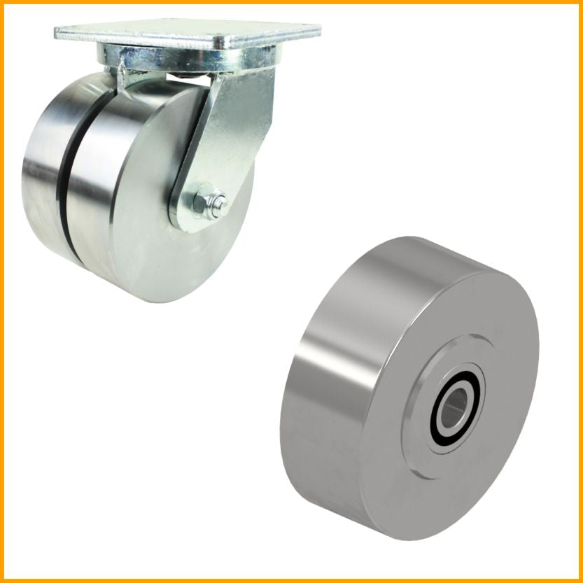 steel wheels and castors