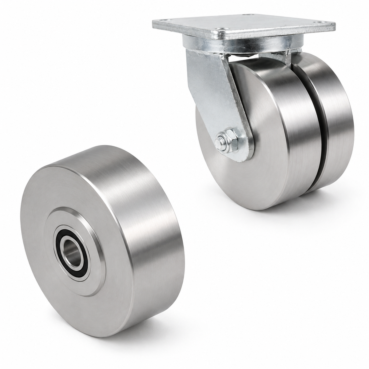 Steel wheels & castors