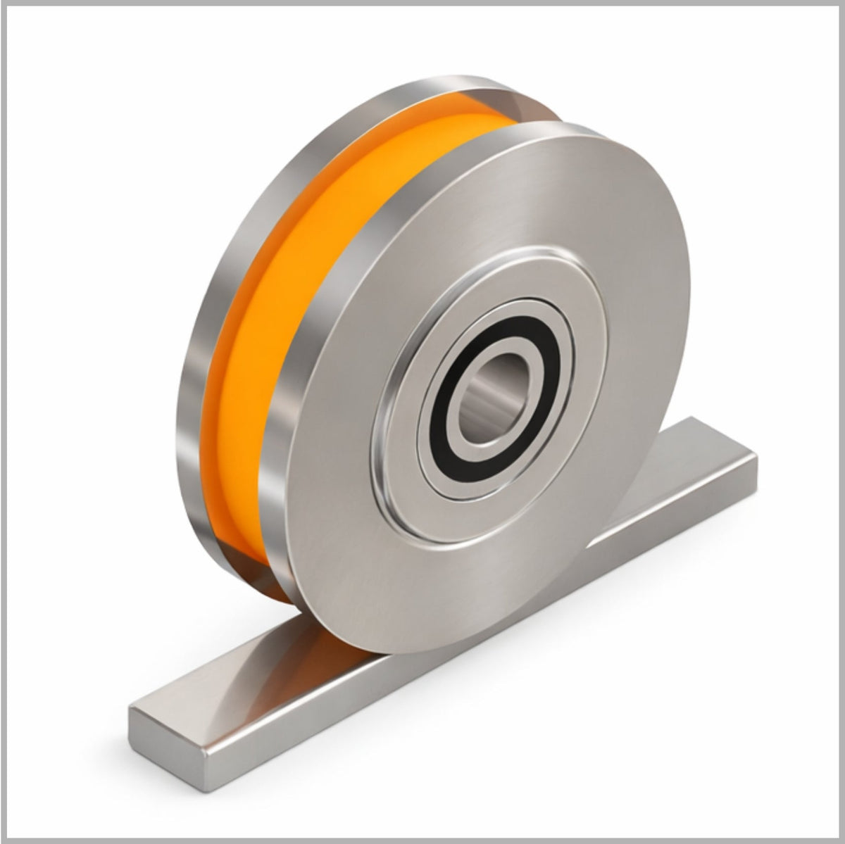 Doppelspurkranzräder aus Stahl mit Polyurethan-Lauffläche (MDI-PU)