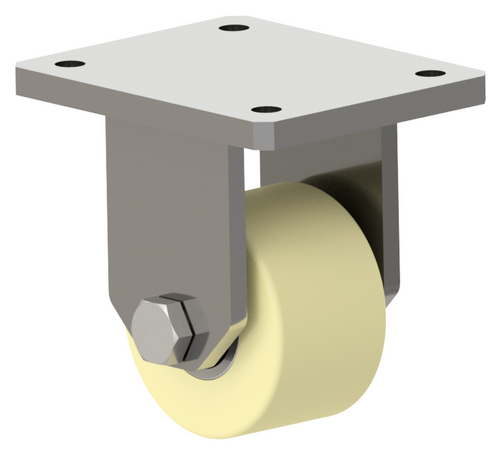 Heavy-duty fixed castor 65 mm | Polyamide wheel | Load capacity: 700 kg | Overall height: 95 mm