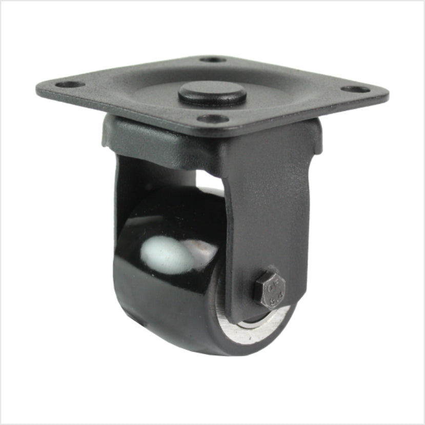 50 mm mini heavy-duty castor - black fixed castor
