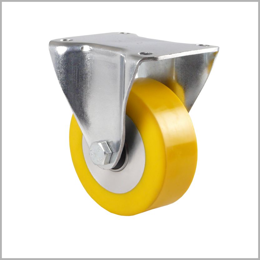 80 mm swivel caster, polyurethane wheel, crowned & flat - B-TS/690KBA/080/30