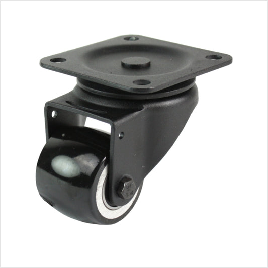 50 mm mini heavy-duty castor - black swivel castor