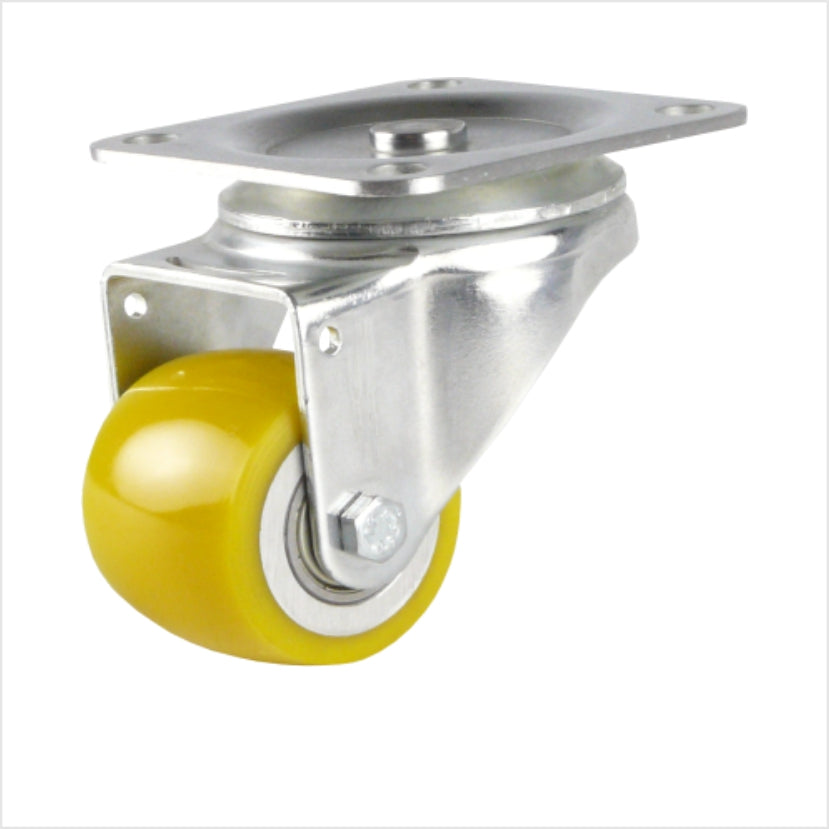 50 x 40 mm mini heavy duty swivel castor with polyurethane wheel