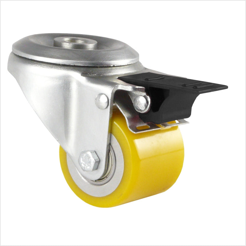 swivel castor with bolt hole and Feststellbremse