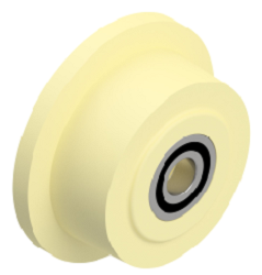 150 x 55 mm Spurkranzrad aus Polyamid