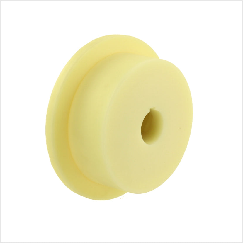 Flanged Wheel | 250 x 80 mm | Polyamide 6G | Ball Bearings | Hub Groove | Tread 3°