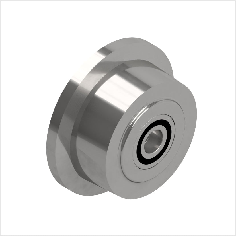 flanged wheel S355 with ball bearing