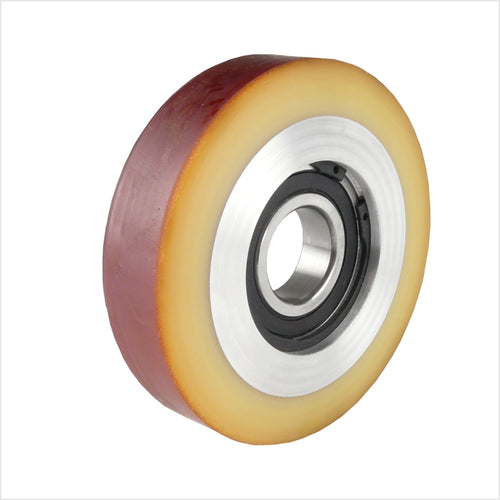guide roller 100×25 mm Vulkollan® Kugellager 210 kg bore Ø15 mm