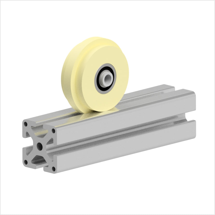 Einspurrad 80×30 mm Polyamid Nabennut 30-mm-Aluminiumprofil 120 kg