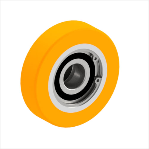 guide roller 70×20 mm polyurethane/Alu Kugellager 130 kg bore Ø20 mm