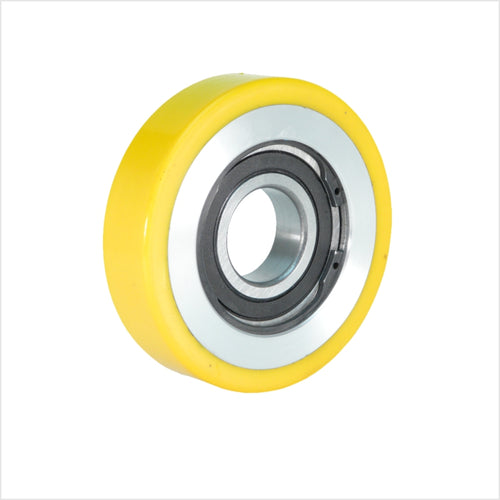 guide roller 125×40 mm polyurethane/Alu Kugellager 400 kg bore Ø25 mm