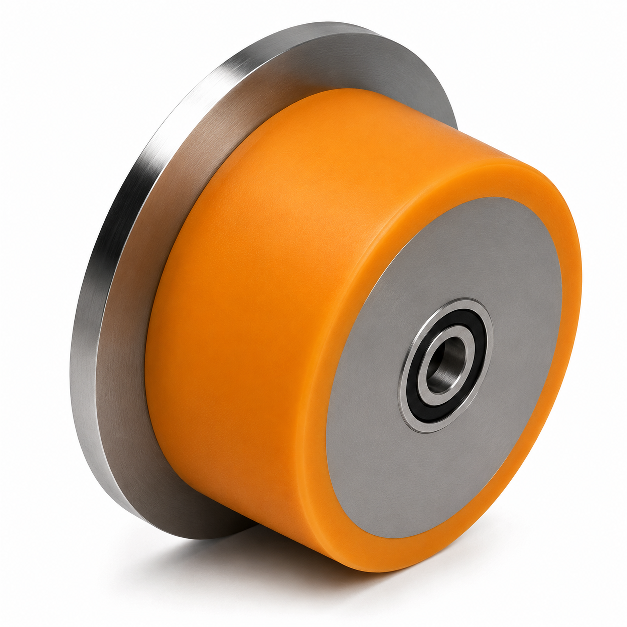 flanged wheel with polyurethane-Bandage auf Stahlkern
