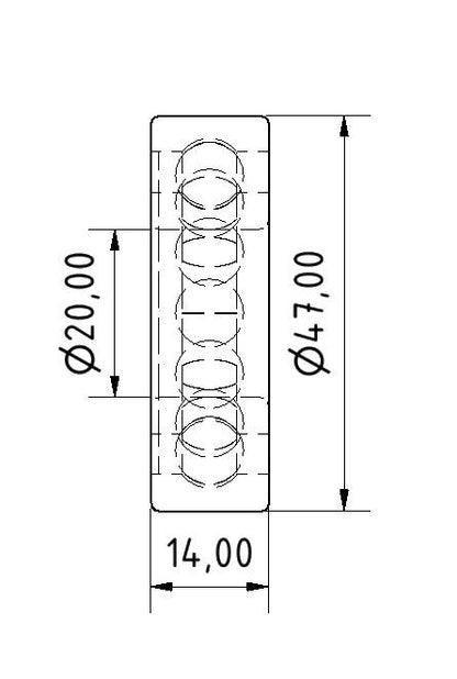 S6204 2RS 20x47x14 stainless steel