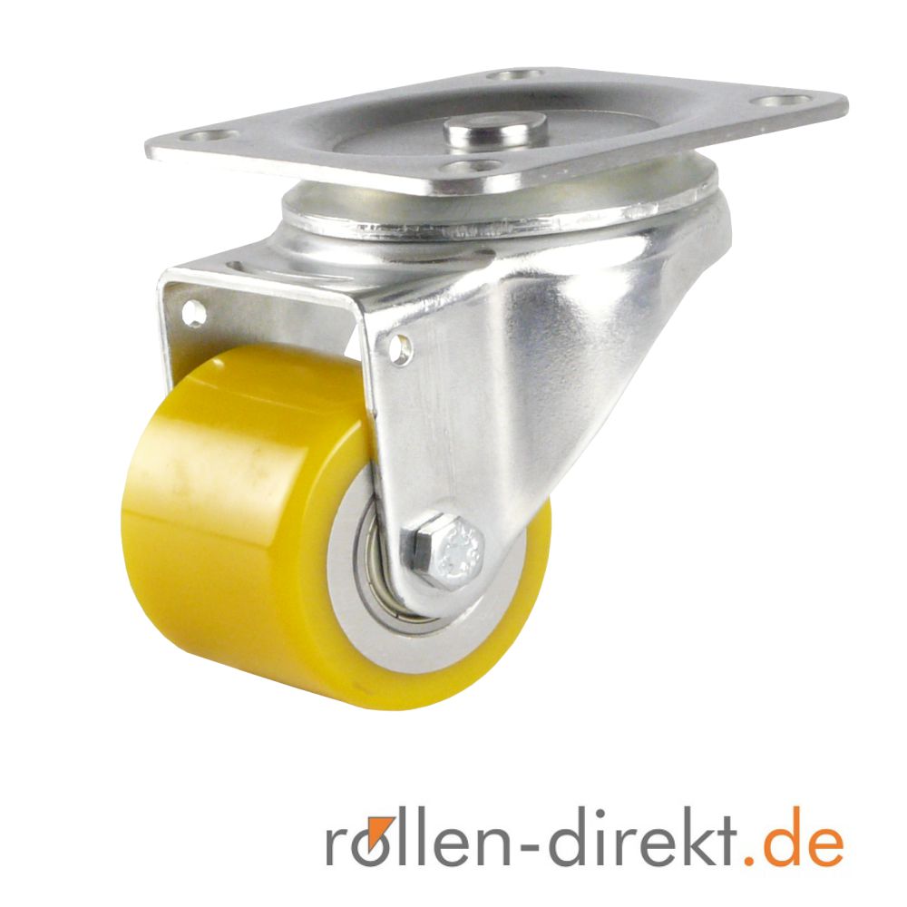 50 x 40 mm mini heavy duty swivel castor with polyurethane wheel